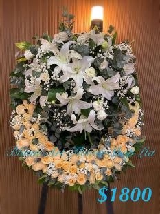 Mixed Floral Wreath - CODE 94983